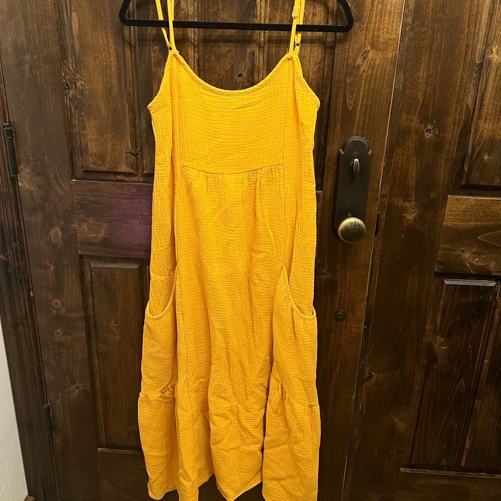 4 Our Dreamers dress. Mustard color. Wore once.